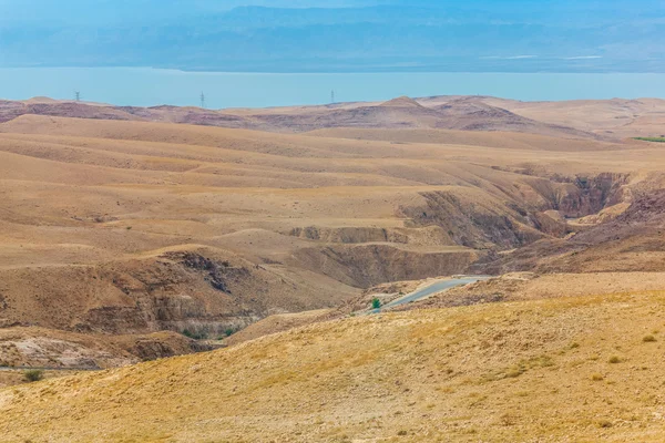 Pustynia górskiego krajobrazu, Jordan, Bliski Wschód — Zdjęcie stockowe