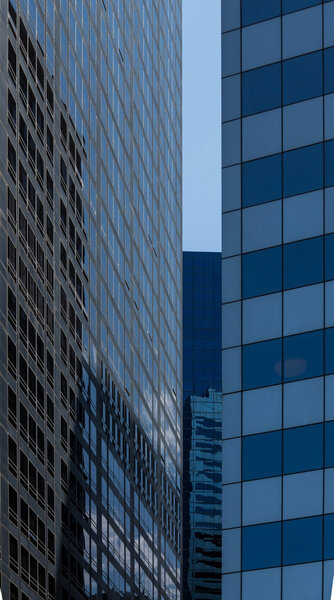 Windows of Skyscraper Business Office, Corporate building in New York City, USA. Windows of office buildings, cool business background