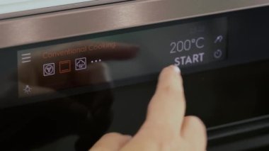 Fırın elektronik dokunmatik paneli kapat.