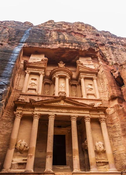Al Khazneh - the treasury of Petra ancient city Royalty Free Stock Images