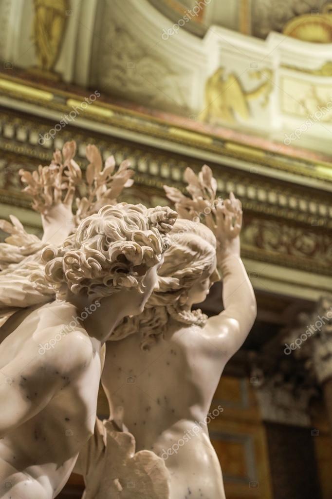 Daphne e Apollo Bernini Escultura — Fotografias de Stock