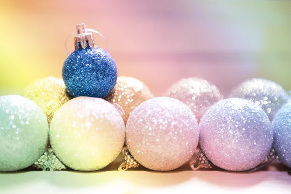 Soft focus christmas toys and gifts for background — Stock Photo, Image