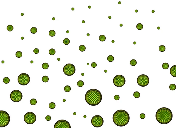 Yeşil hava kabarcıkları — Stok fotoğraf