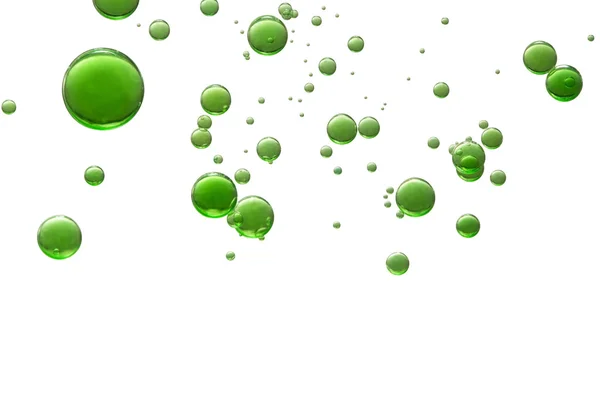 Green air bubbles — Stock Photo, Image