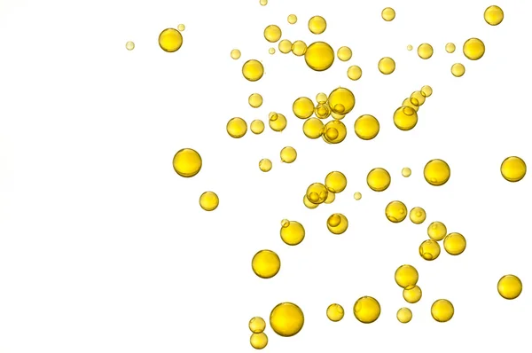 Bolhas de óleo amarelo — Fotografia de Stock