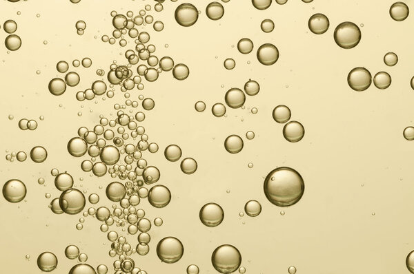 Beautiful golden bubbles
