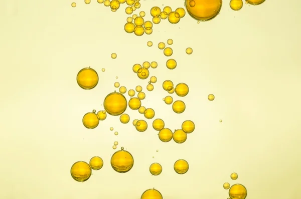 Beautiful yellow bubbles — Stock Photo, Image