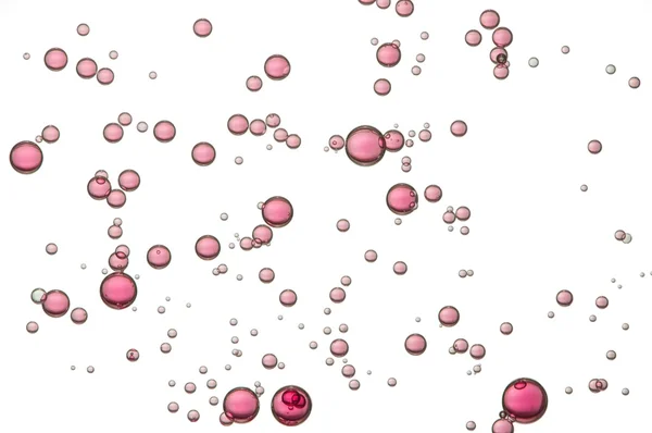 Red fizz bubbles — Stock Photo, Image