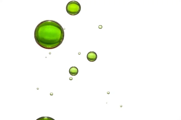 Green air bubbles — Stock Photo, Image