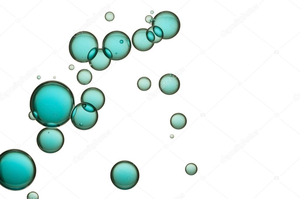 Turquoise Colored bubbles