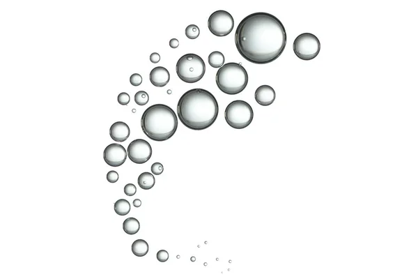 气泡流向水面 — 图库照片