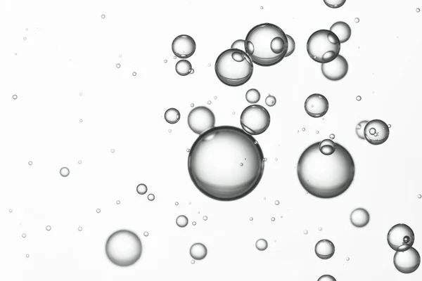 Спрей Пузырьки Воды Светло Сером — стоковое фото