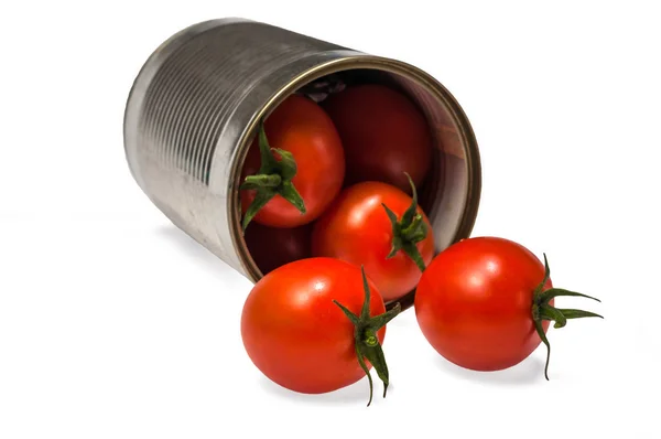 Canned tomatoes — Stock Photo, Image