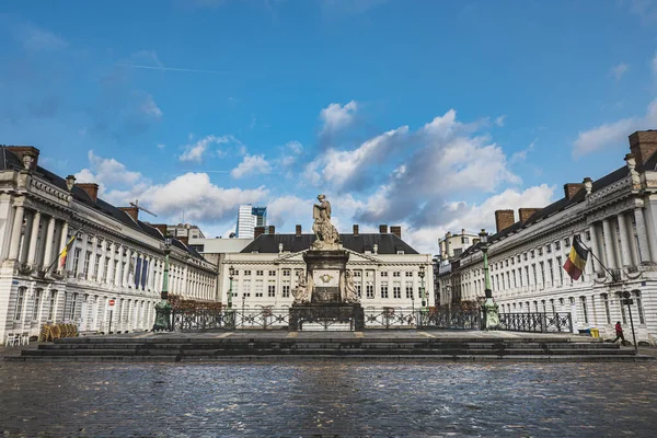 Place Des Martyrs Belçika Devrimi Nin Şehitlerine Atıfta Bulunan Neoklasik — Stok fotoğraf