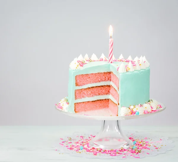Blue Birthday Cake Stock Photo by ©juliannafunk 157064570
