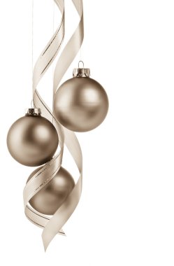 Güzel sepya Noel süsleme sınır.
