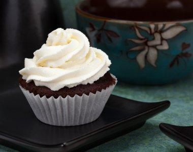 Cupcake tatlı krema ile