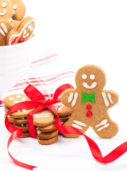 Carino Natale biscotti di pan di zenzero — Foto Stock