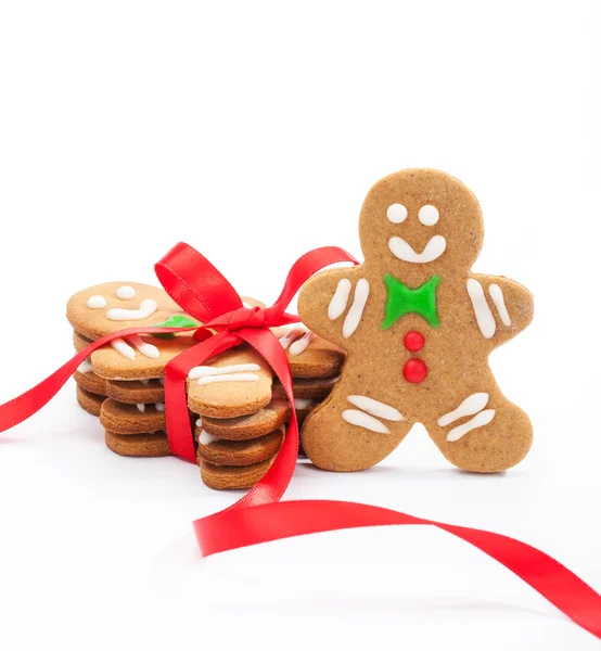 Kue Gingerbread Natal yang lucu — Stok Foto