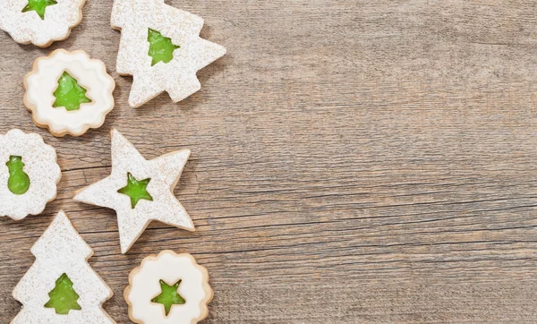 Fronteira biscoito de Natal — Fotografia de Stock