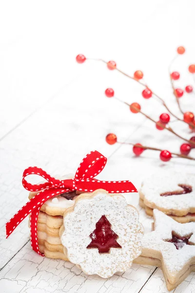 Linzer biscotti di Natale — Foto Stock