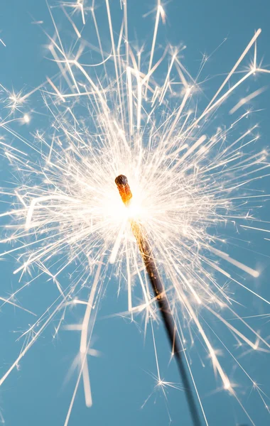 Close up of a burning sparkler — Stock Photo, Image