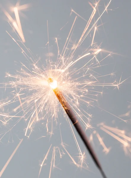Close up of a burning sparkler — Stock Photo, Image