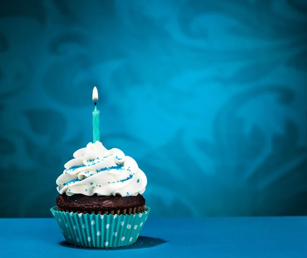 Bolo de chocolate com cobertura — Fotografia de Stock