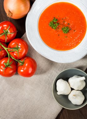 domates gazpacho çorbası