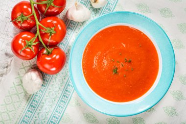 domates gazpacho çorbası