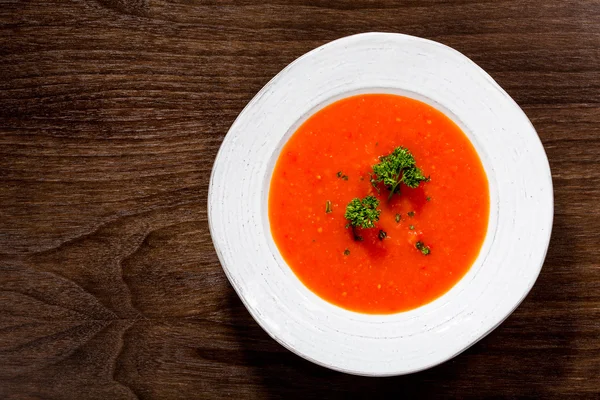 Zupy pomidorowe gazpacho — Zdjęcie stockowe