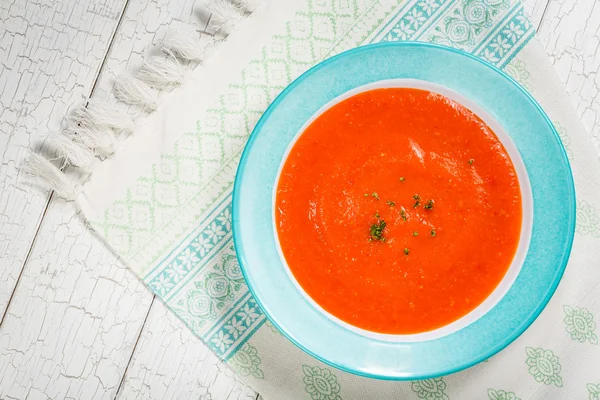 Soupe de gaspacho de tomate — Photo