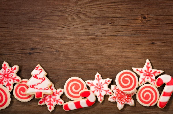 Різдво печиво кордону — стокове фото
