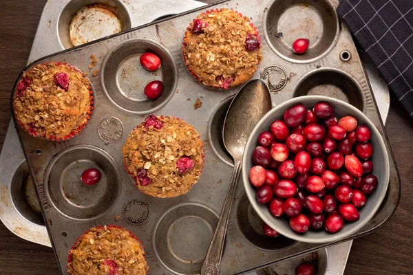 Muffin Cranberry segar — Stok Foto