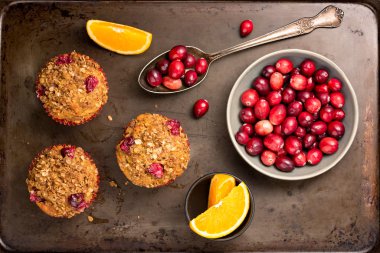 Taze yabanmersini Muffins