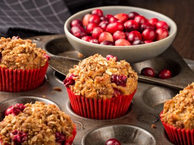 Taze yabanmersini Muffins