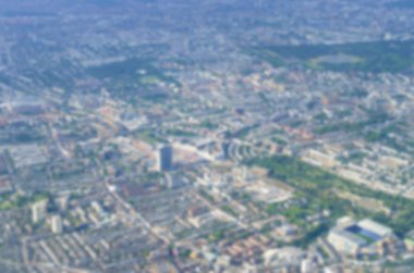 Londra, İngiltere'de görüntünün bulanık havadan görünümü