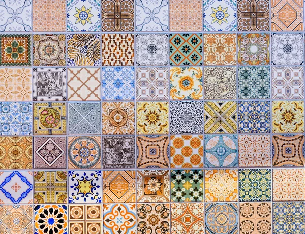 Azulejos de cerámica de pared patrones Mega conjunto de Tailandia parque público . — Foto de Stock