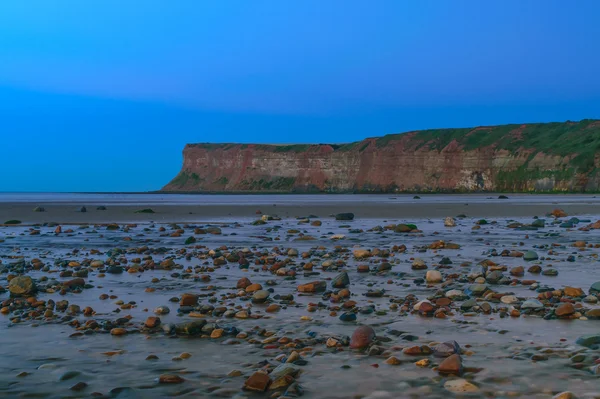 Twilight Cliff at Saltburn by the sea, North Yorkshire, Royaume-Uni — Photo