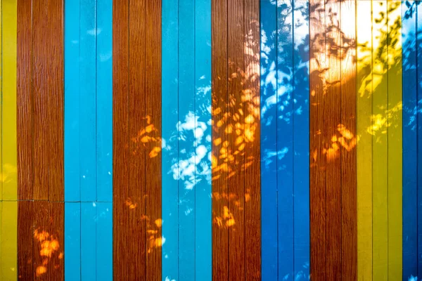 Барвистий Дерев Яний Фон Текстурою Стіни Сонячним Світлом — стокове фото