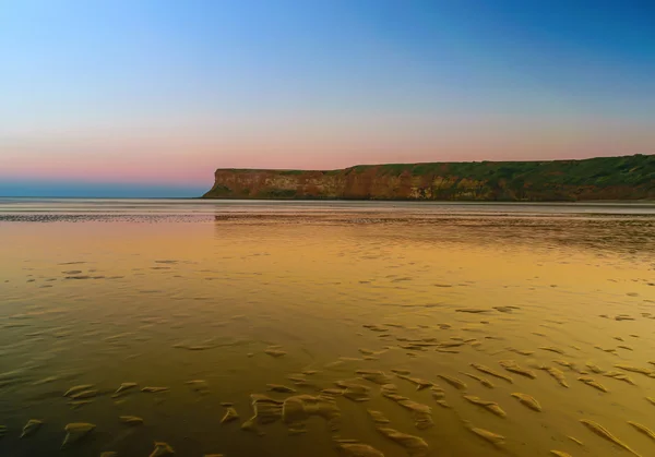 Crepúsculo acantilado en Saltburn junto al mar —  Fotos de Stock