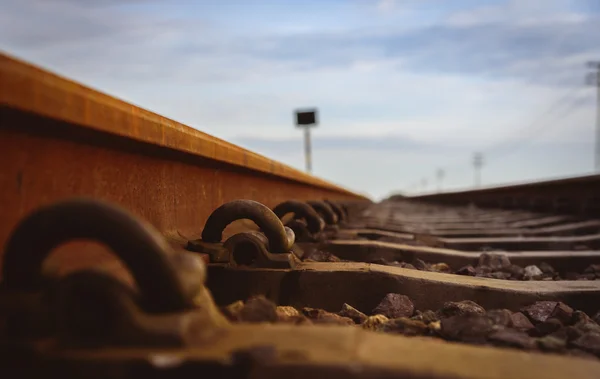 Equipamento ferroviário âncora. Foco seletivo — Fotografia de Stock