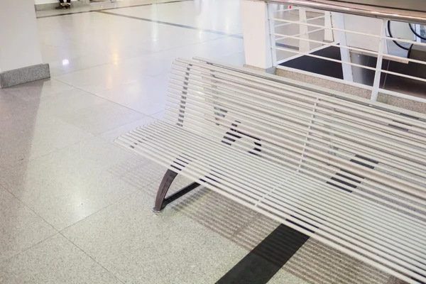 Modern  bench  in a shopping center — Stock Photo, Image