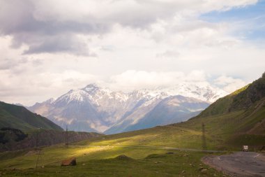Dağ manzarası Georgia Caucasus