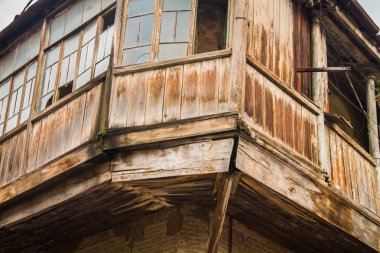 Eski ahşap vintage ev