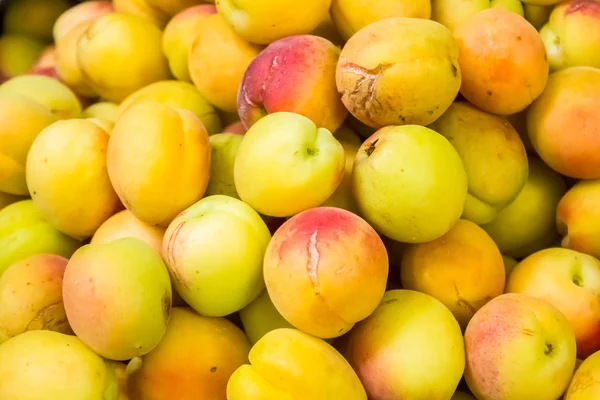 Juicy ripe yellow peaches