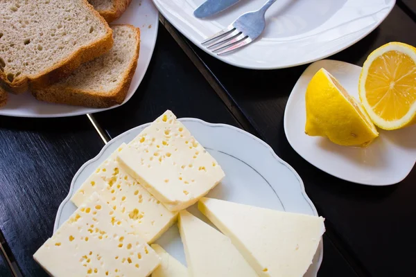 Delicious cheese on the table — Stock Photo, Image