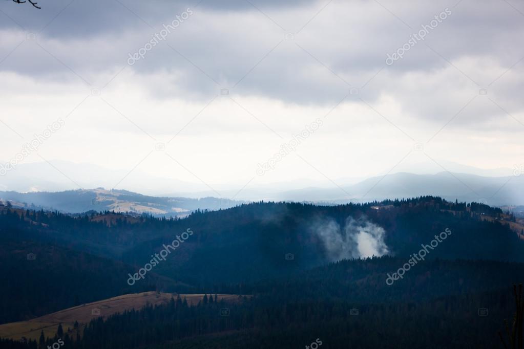 Evaporation in the Carpathian mountains