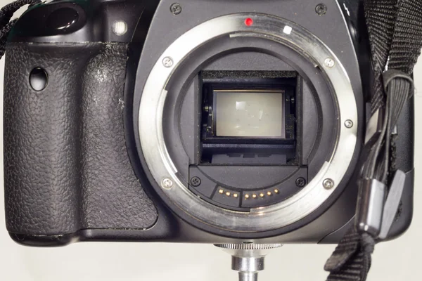 Spiegel en sluiter mechanisme Dslr Camera — Stockfoto