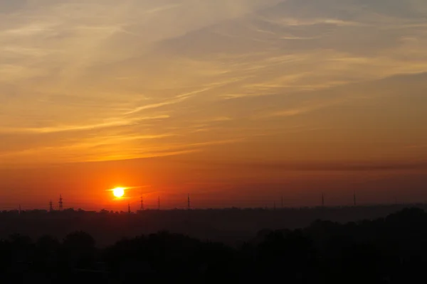 Soles rojos del amanecer — Foto de Stock